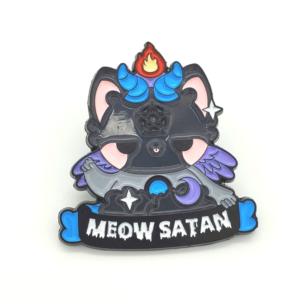 Meow Satan pin